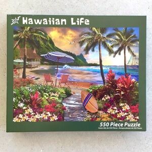Vermont Christmas Company 550 Piece Puzzle COMPLETE Hawaiian Life Beach Scene